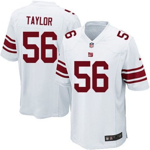 Men New York Giants #56 Lawrence Taylor Nike White Game Player NFL Jersey->new york giants->NFL Jersey